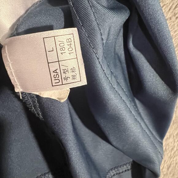 Brooks Brothers Polo Shirt Mens Large Blue Performance Series Golf Stretch Knit - Picture 6 of 8